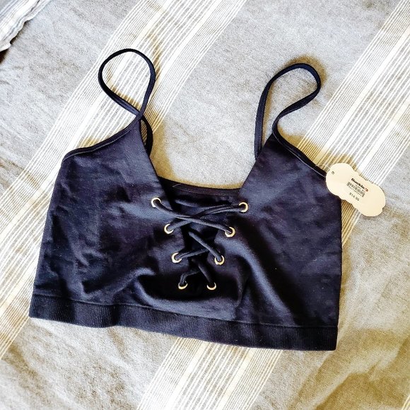 Buckle Other - ❤ *HP* NWT Buckle Black Tie Up Front Bralette